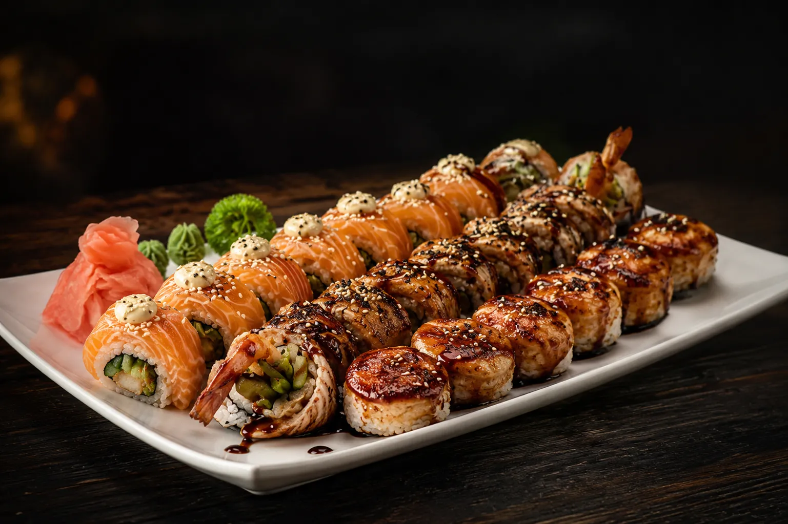 Ocean Bites - Best sushi and sushi roll restaurant in downtown Winnipeg's Exchange District serving fresh tuna, salmon and sashimi