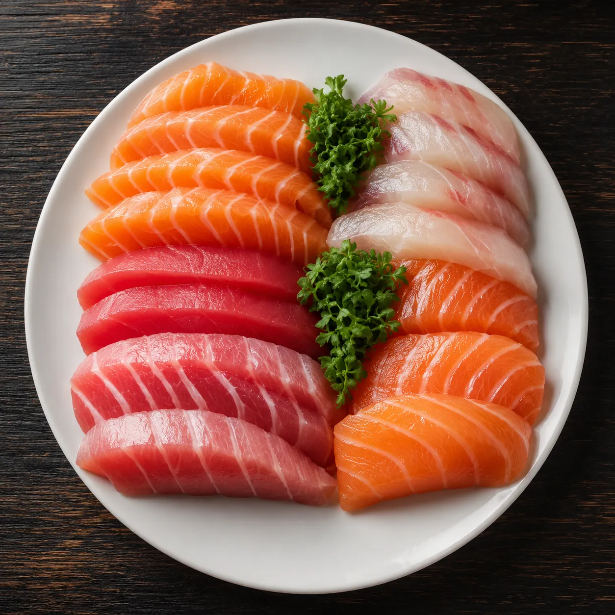Sashimi mix with fresh sushi-grade tuna over rice at Ocean Bites downtown Winnipeg